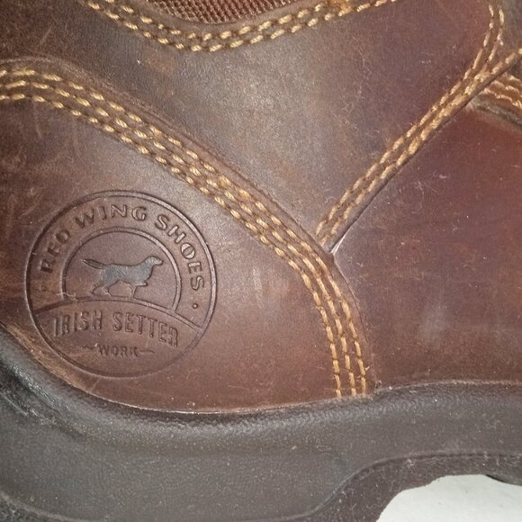Red Wing IRISH SETTER Style 83608 Ely Men's Sz 9D 6-inch Leather Safety Toe Boot - Picture 11 of 16